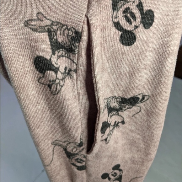 Disney Mickey Minnie Pink Gray Pajamas Jogger Set Small Soft Two-piece Cozy - Picture 7 of 16